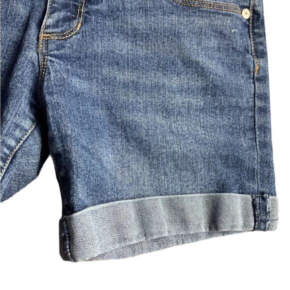 Shorts Girls Arizona Jean Company Midi Cuffed Denim pockets pink belt 12 NWT
C - Picture 4 of 9